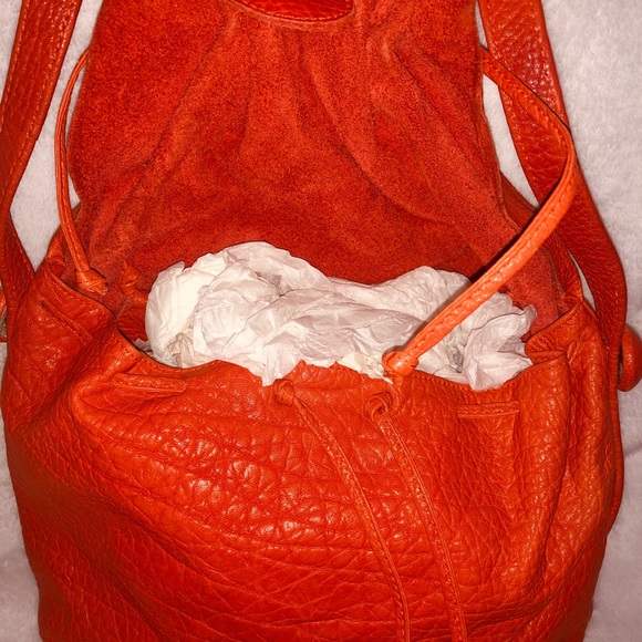 Carlos Falchi buffalo bag  in corvette red - Picture 9 of 12